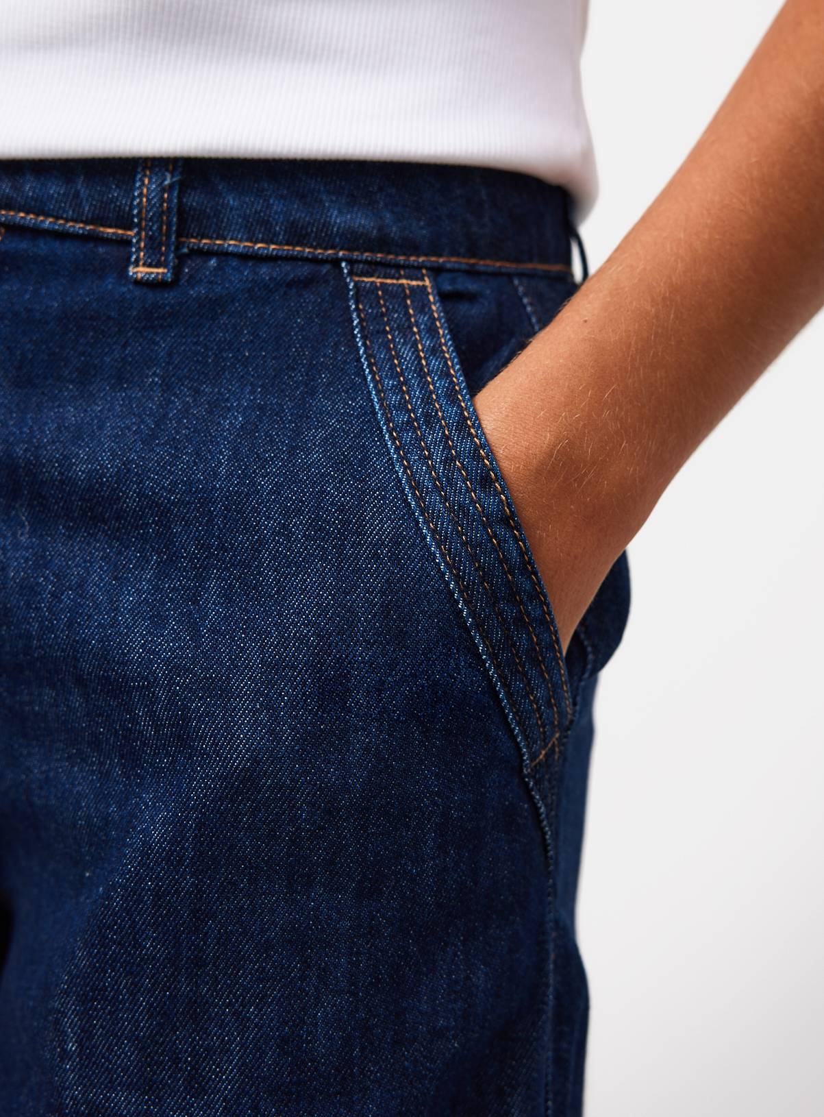 Dark Rinse Denim Co-ord Jorts 22 - Image 3